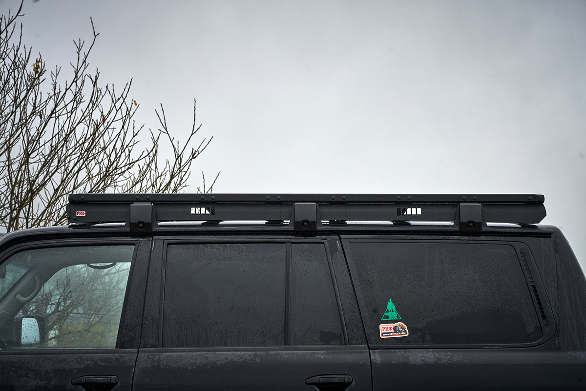 Багажник экспедиционный (платформа) алюминиевый РИФ 1250x2080 мм для Nissan Patrol Y61 2004+ (с крепежом)