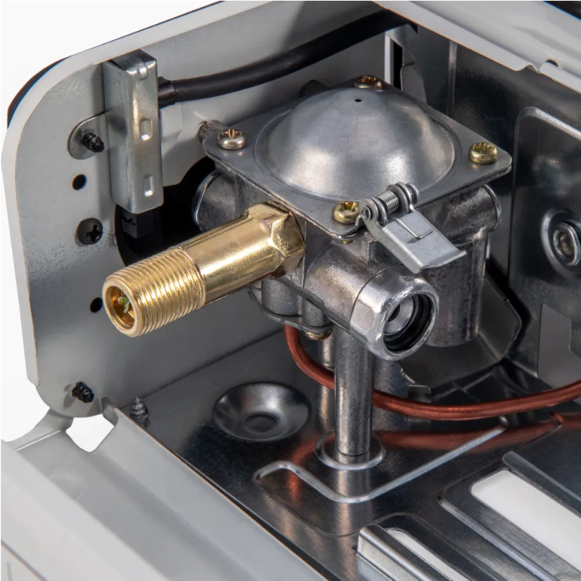 Плита газовая портативная "СЛЕДОПЫТ - PoweR" (с переходником), нержавеющая сталь