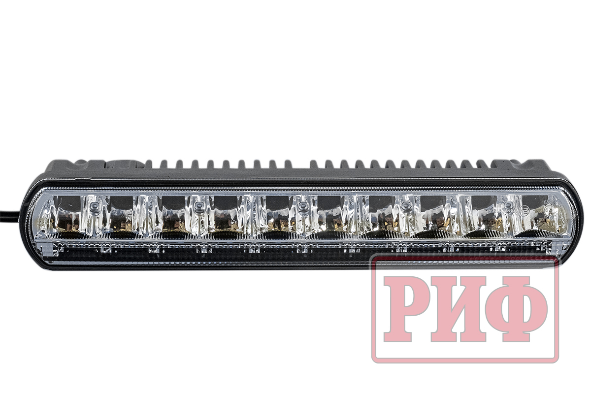 Светодиодная фара водительского света РИФ с ДХО 318 мм 50W