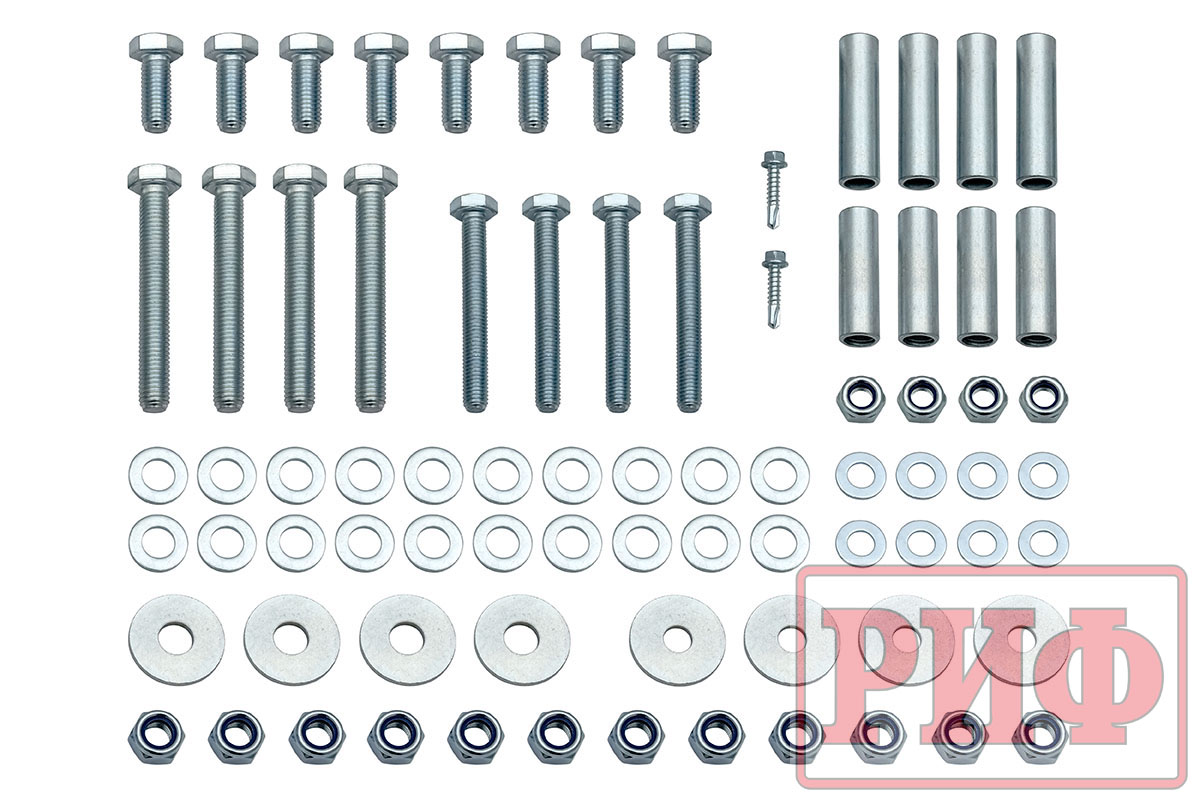 Бампер задний силовой/защита штатного бампера РИФ Renault Duster 2021+ c квадратом под фаркоп, калиткой и подсветкой номера