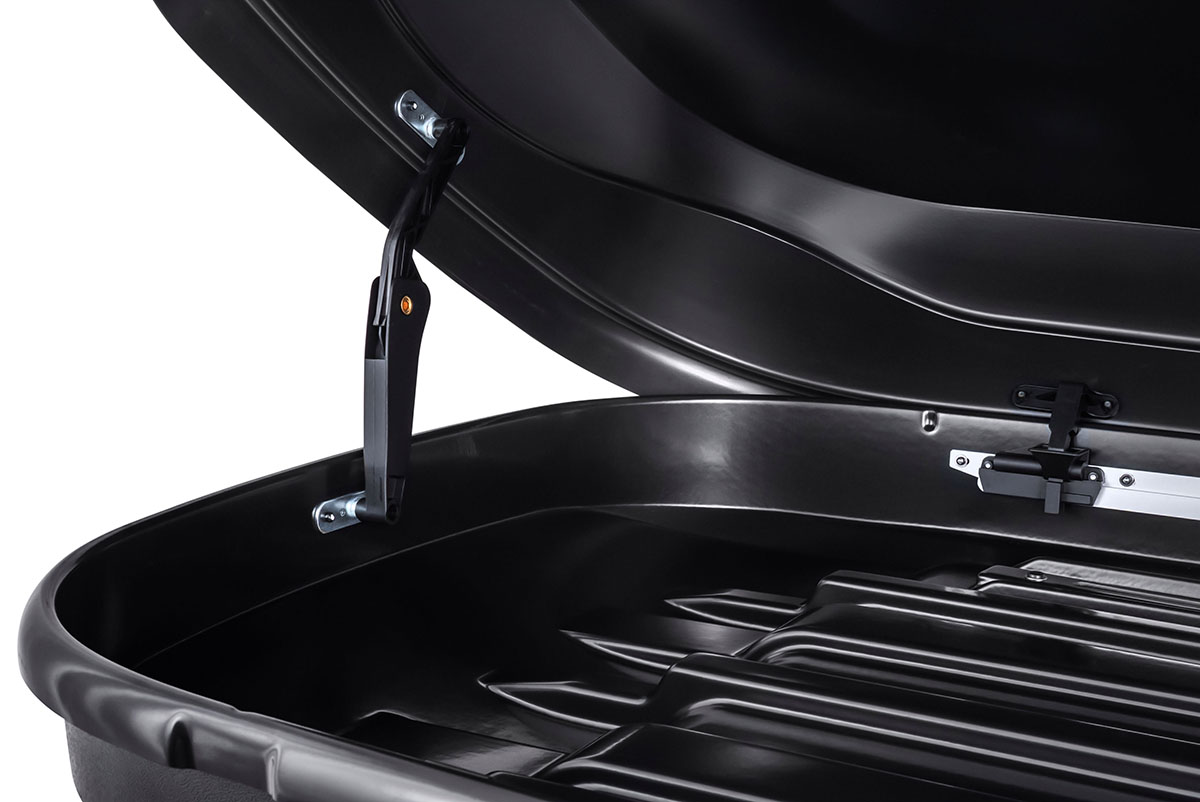 Бокс автомобильный на крышу Pentair RESORT 450L черный глянец, двусторонний