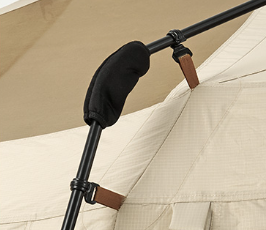 Палатка Naturehike Village 17, 4-местная, автоматическая, алюминиевый каркас, коричневая