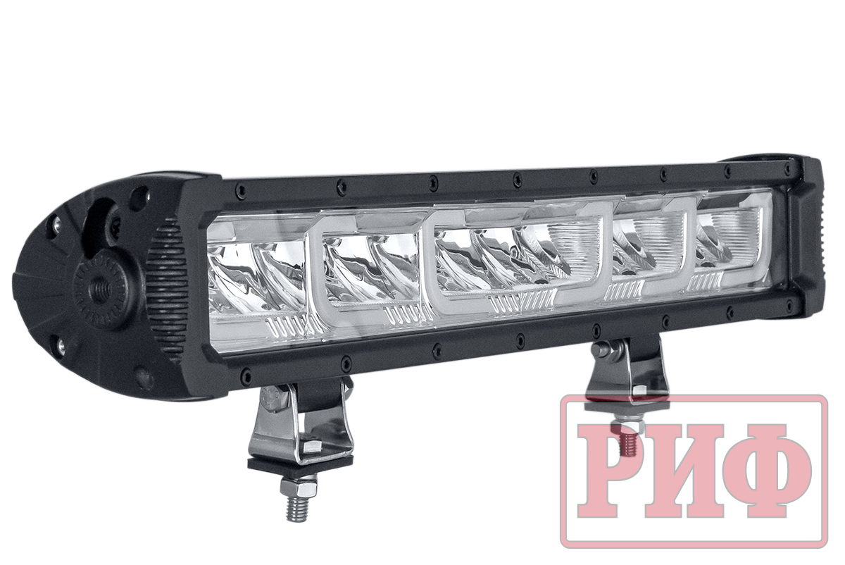 Светодиодная фара водительского света РИФ с ДХО 434 мм 96W