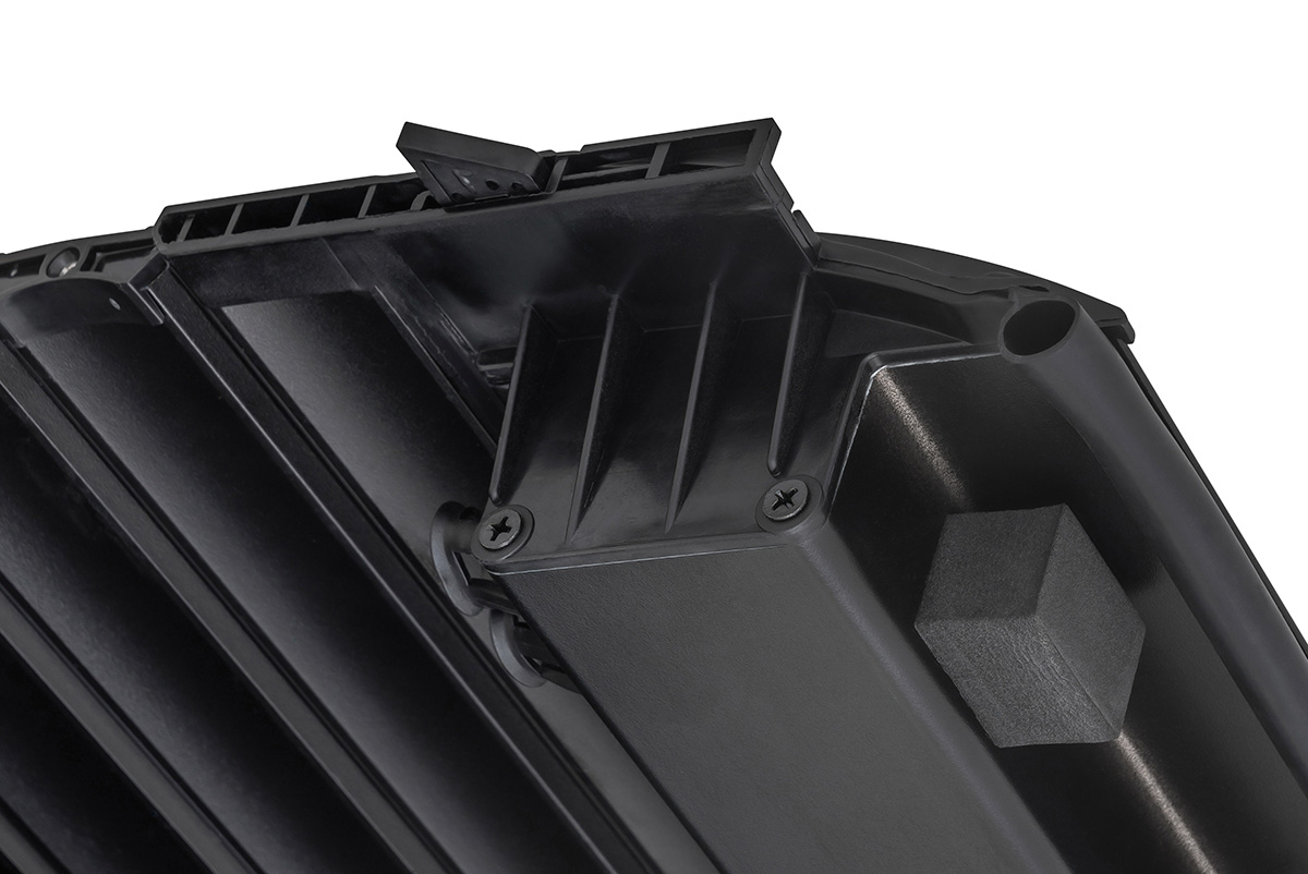 Крышка кузова РИФ для Changan Hunter Plus, роллета раздвижная 1650х1666 мм, алюминиевая, черная