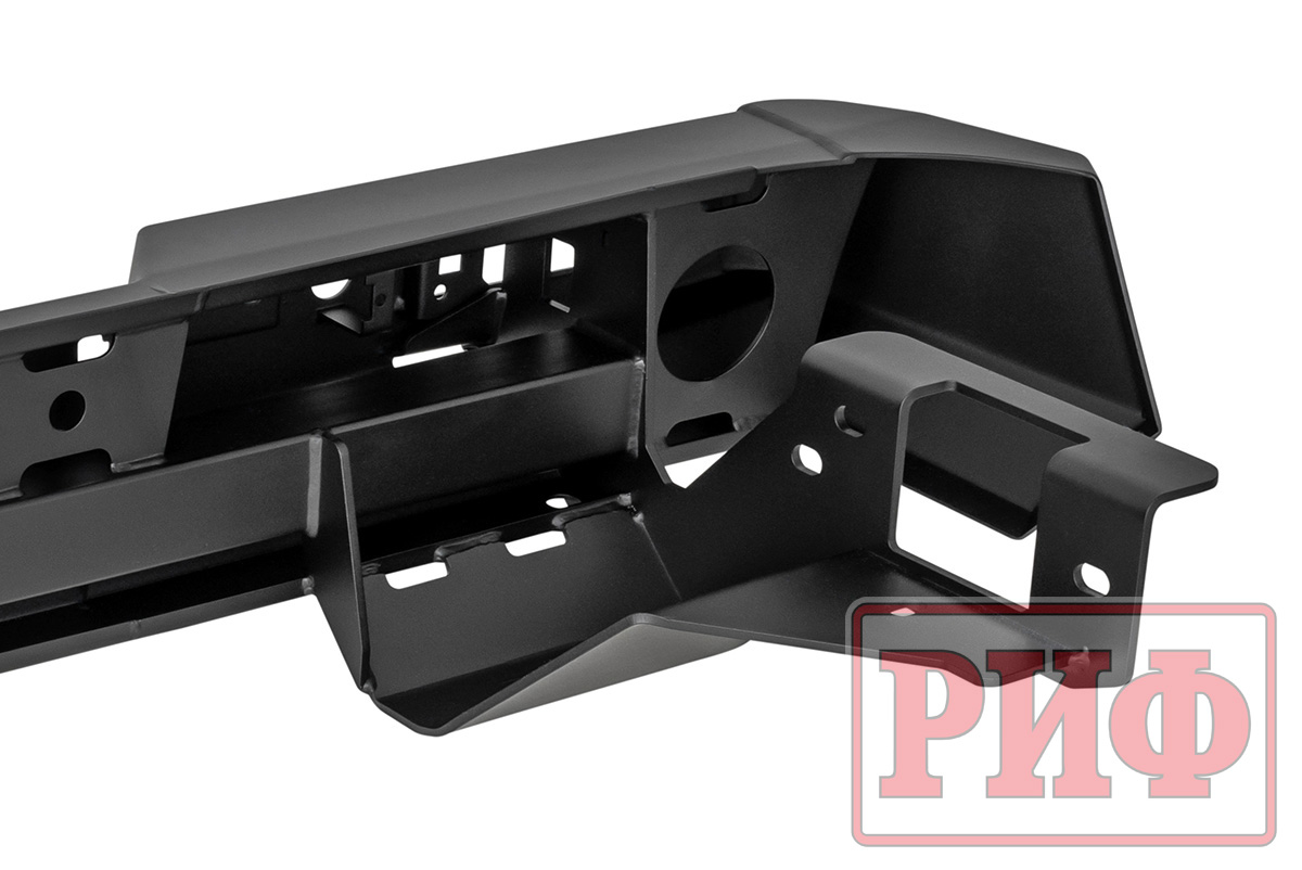 Бампер РИФ силовой задний Changan Hunter Plus с квадратом под фаркоп и фонарями