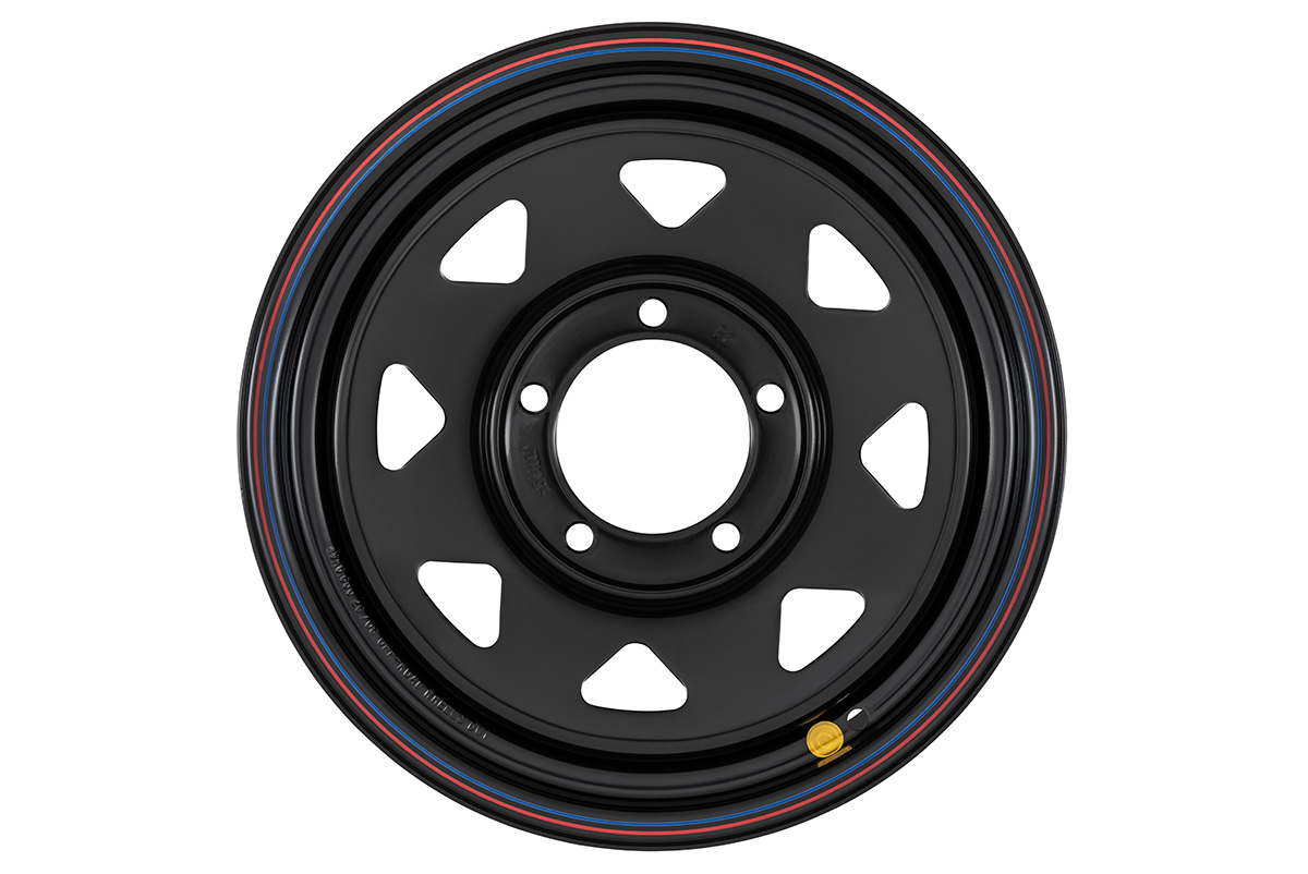 Диск усиленный Suzuki Jimny стальной черный 5x139,7 5,5xR16 d108,1 ET+5 (треуг. мелкий)