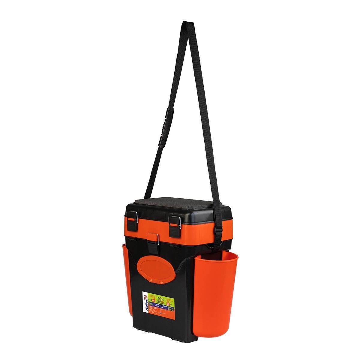 Ящик рыболовный зимний HELIOS FishBox (10л) оранжевый