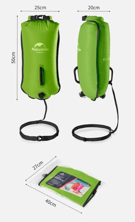 Гермомешок Naturehike туристический 18 л. ярко-зеленый