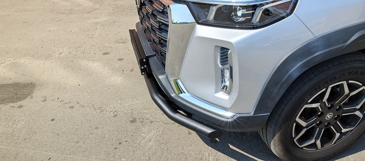 Бампер РИФ силовой передний/защита штатного бампера Changan Hunter Plus c защитой радиатора (устанавливается только с площадкой RIFF70-30000)