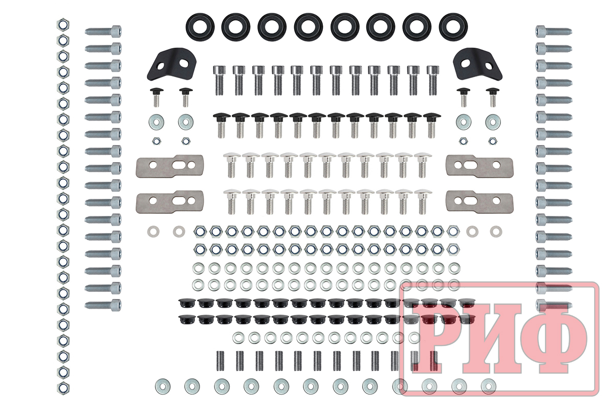 Багажник экспедиционный (платформа) алюминиевый РИФ 1600x2650 мм для ГАЗ Соболь NN с вставкой RIF108-16572 (2 места)