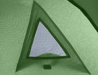 Палатка Naturehike P-Series 2-местная, алюминиевый каркас, зеленая