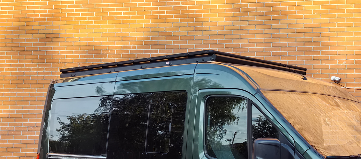 Багажник экспедиционный (платформа) алюминиевый РИФ 1600x2650 мм для ГАЗ Соболь NN Минивэн с вставкой RIF208-16572 (2 места)