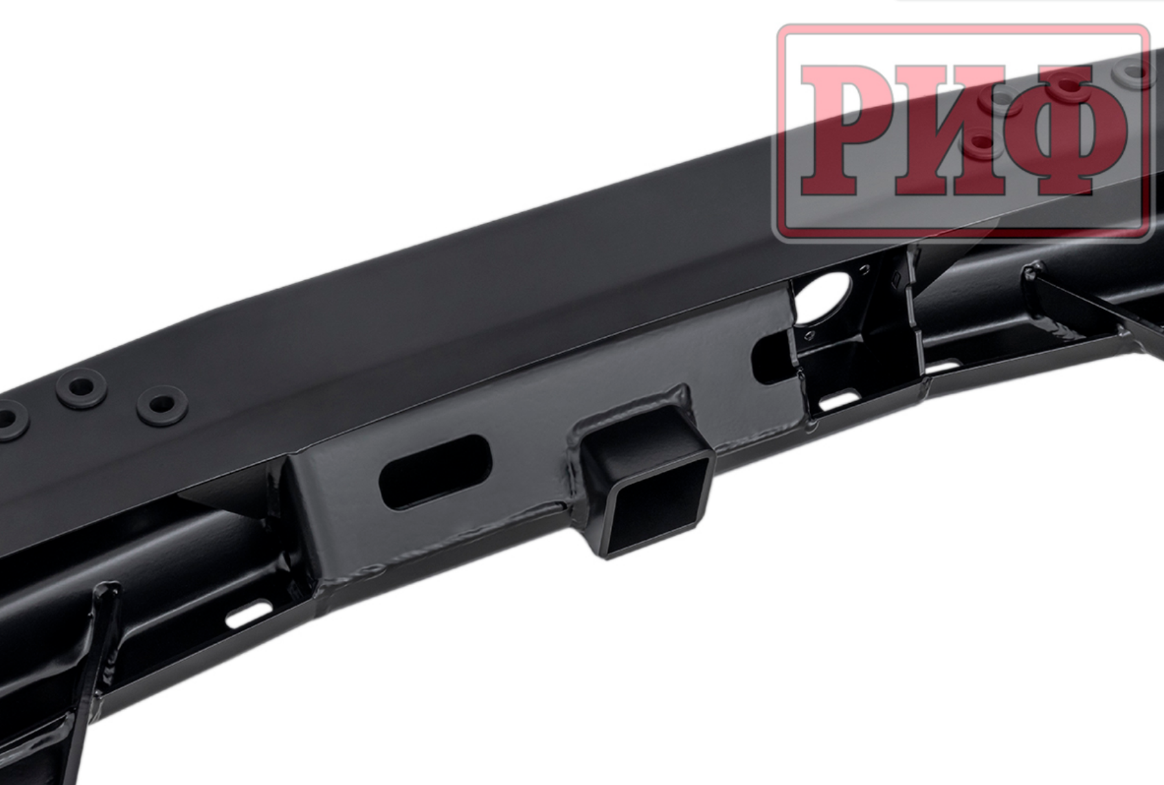 Бампер РИФ задний силовой/защита бампера Mitsubishi Pajero Sport 2021+, квадрат