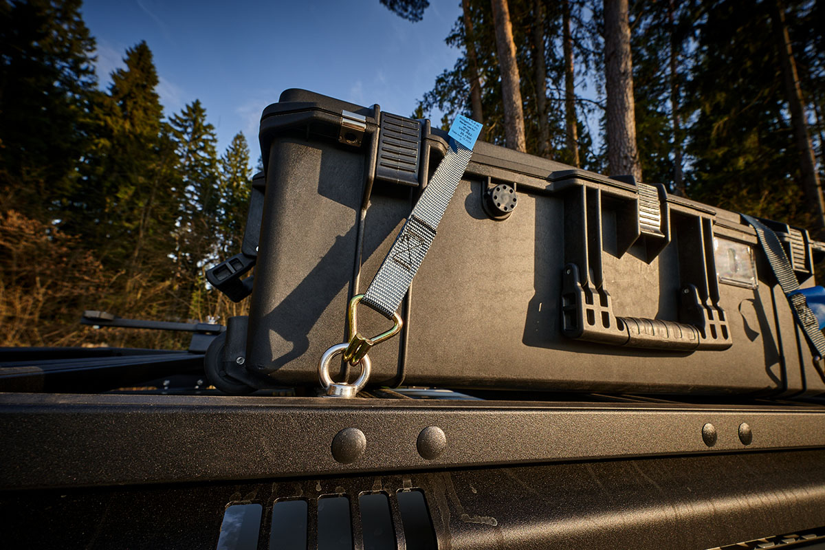 Багажник экспедиционный (платформа) алюминиевый РИФ 1150x2080 мм для Mitsubishi Pajero IV (с крепежом)