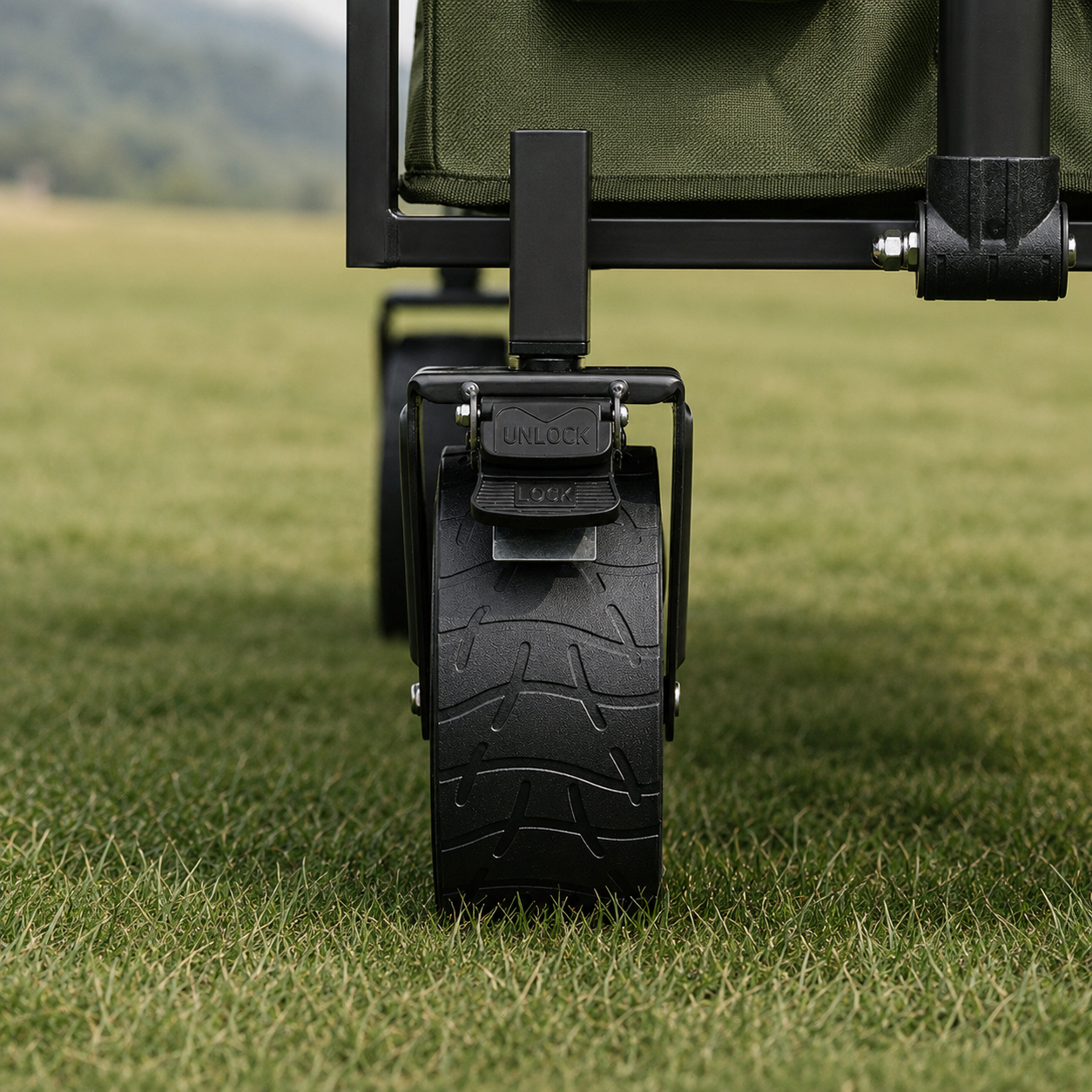 Тележка туристическая Naturehike Light 75х45,5х91 см, 70+50 л, светло-зеленая