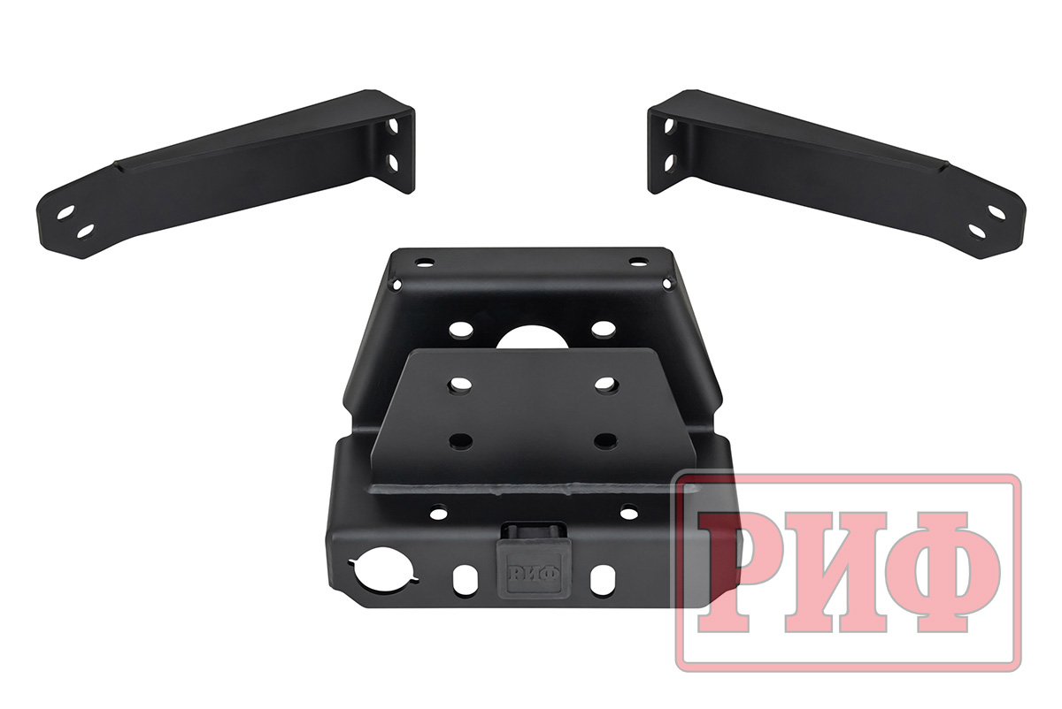Бампер РИФ силовой задний TANK 300 с квадратом под фаркоп, калиткой и фонарями