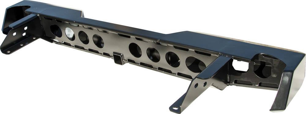 Бампер РИФ задний Nissan Navara D40 (2005-2014 г.в.) с квадратом под фаркоп