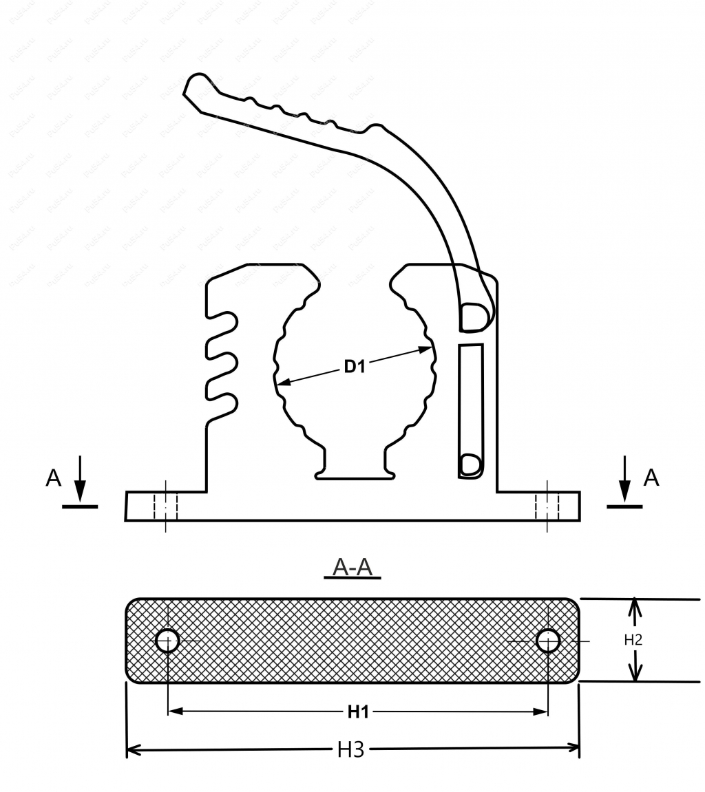 Крепёж универсальный (чёрный)