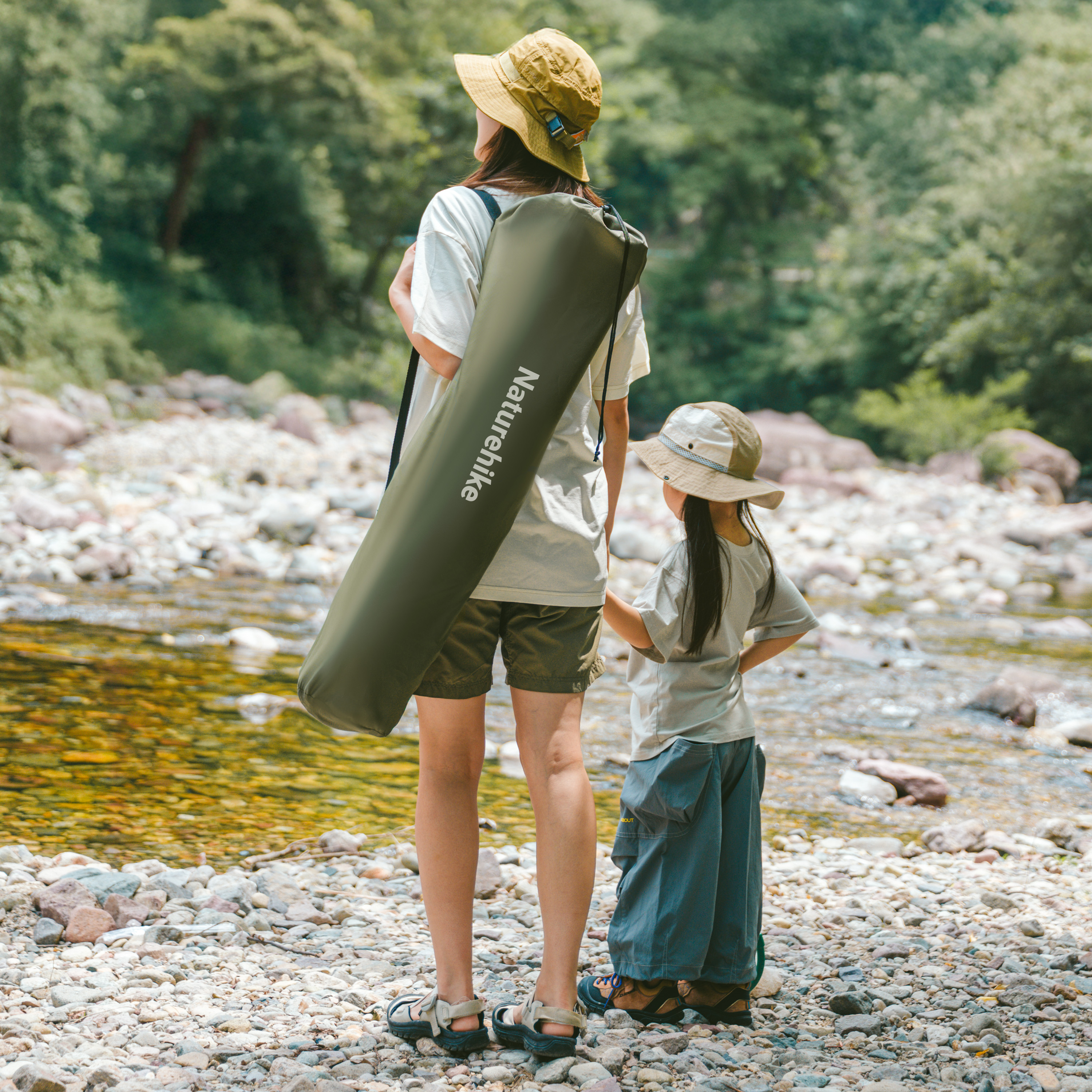 Кресло туристическое Naturehike Nightfall T05, 147х78,5х82 / 89 см, складное, до 150 кг. бежевое