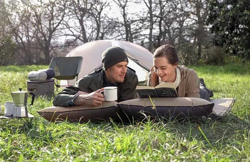 Коврик самонадувающийся Naturehike, 185х60х2,5 см, с подушкой, песочный