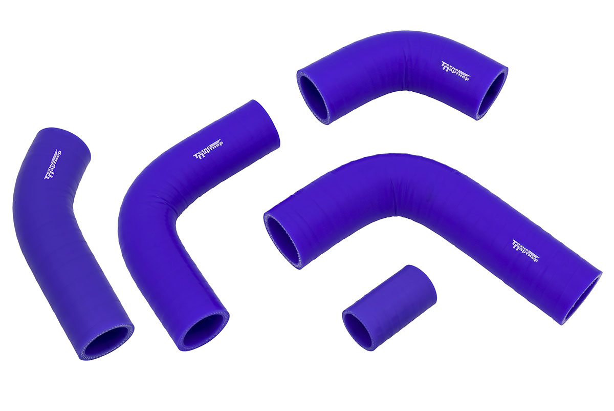 Патрубки радиатора УАЗ Хантер, дв.УМЗ-4213,4216 (4 шт) силикон армированный