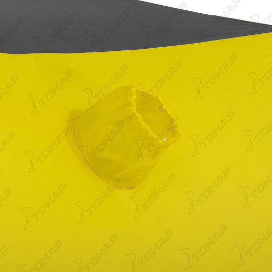 Палатка зимняя HELIOS Куб Premium 1,8х1,8, утепленная, желтый/серый