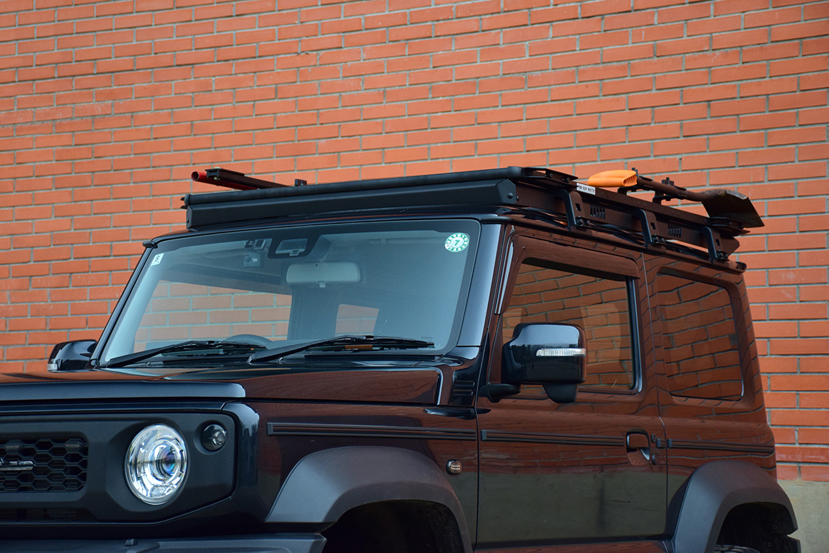 Багажник экспедиционный (платформа) алюминиевый РИФ 1250х1690 мм для Suzuki Jimny 2018+ (с крепежом)