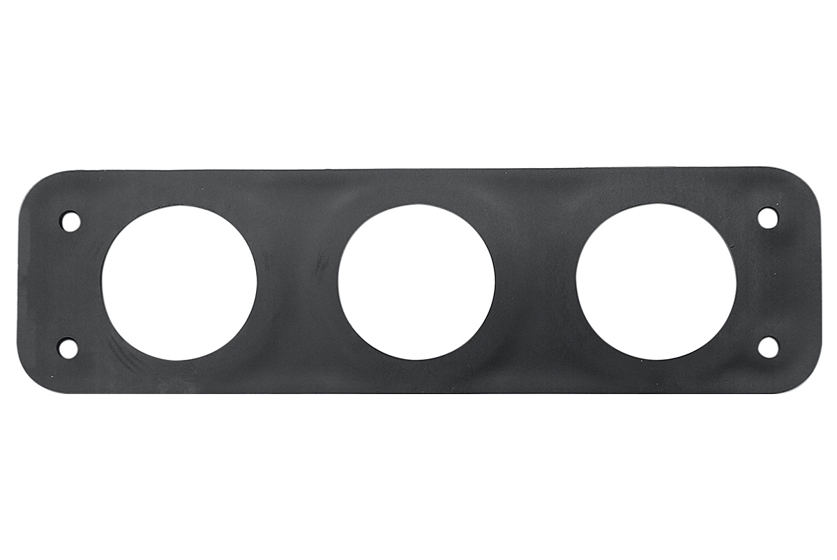 Панель монтажная для приборов три отверстия