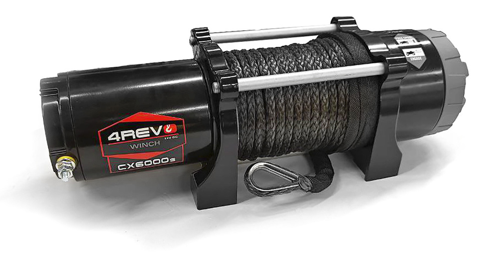 Лебедка электрическая 4REVO CX-6000S (синтетический трос)