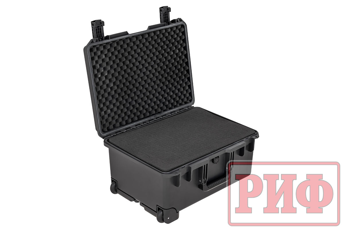 Кейс защитный ударопрочный РИФ 538x406x269 мм на колесах с телескопической ручкой