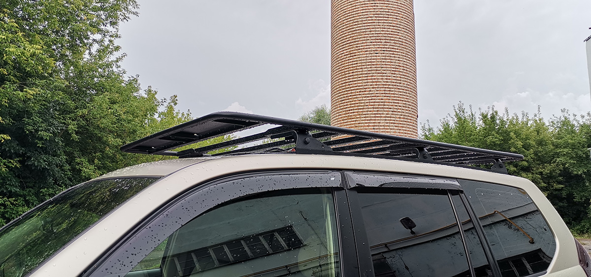 Багажник экспедиционный (платформа) РИФ 1200х2100 мм для Toyota Land Cruiser Prado 120