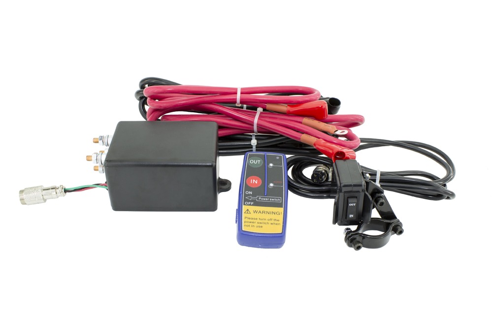 Лебедка для квадроцикла 12В 4500 lbs (2040 кг) TROPHY (синтетический трос)