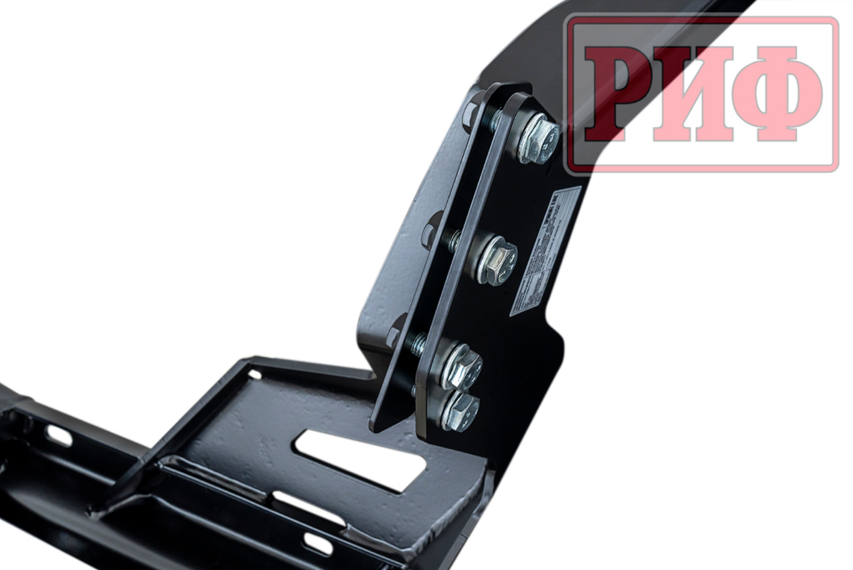 Бампер РИФ задний силовой/защита бампера Mitsubishi Pajero Sport 2021+, квадрат