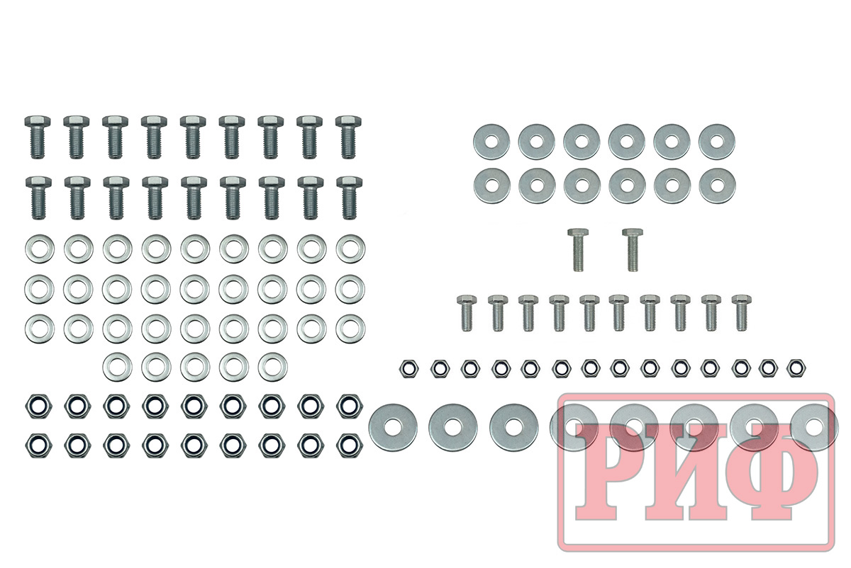 Бампер задний силовой/защита штатного бампера РИФ УАЗ Патриот 2015+ с квадратом под фаркоп, стандарт