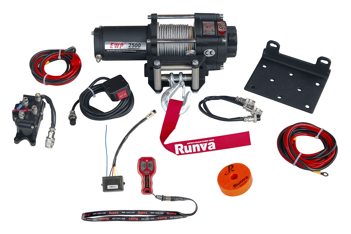 Лебёдка электрическая 12V Runva 2500 lbs 1140 кг
