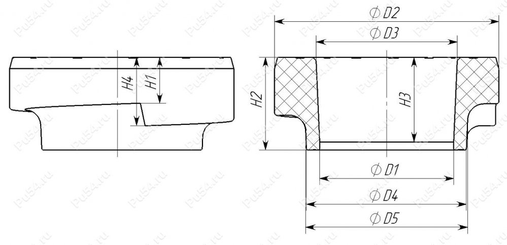 Подушка пружины передней подвески УАЗ Хантер/Патриот