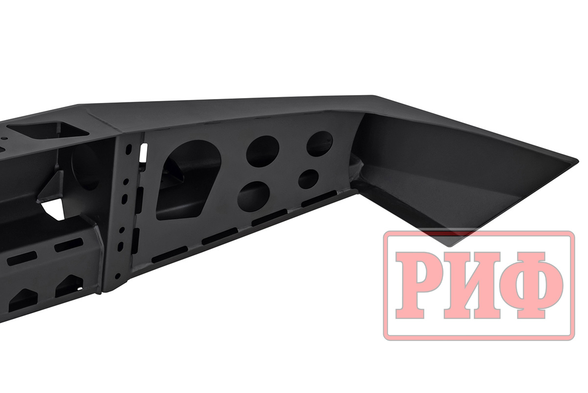 Бампер РИФ передний Toyota LC105 с доп. фарами без кенгурина