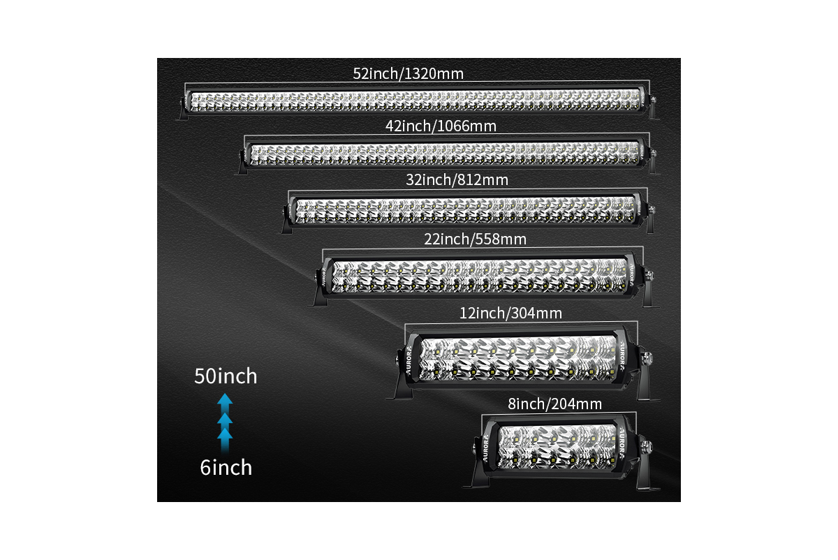 Светодиодная фара комбинированного света AURORA 152 мм 60W LED