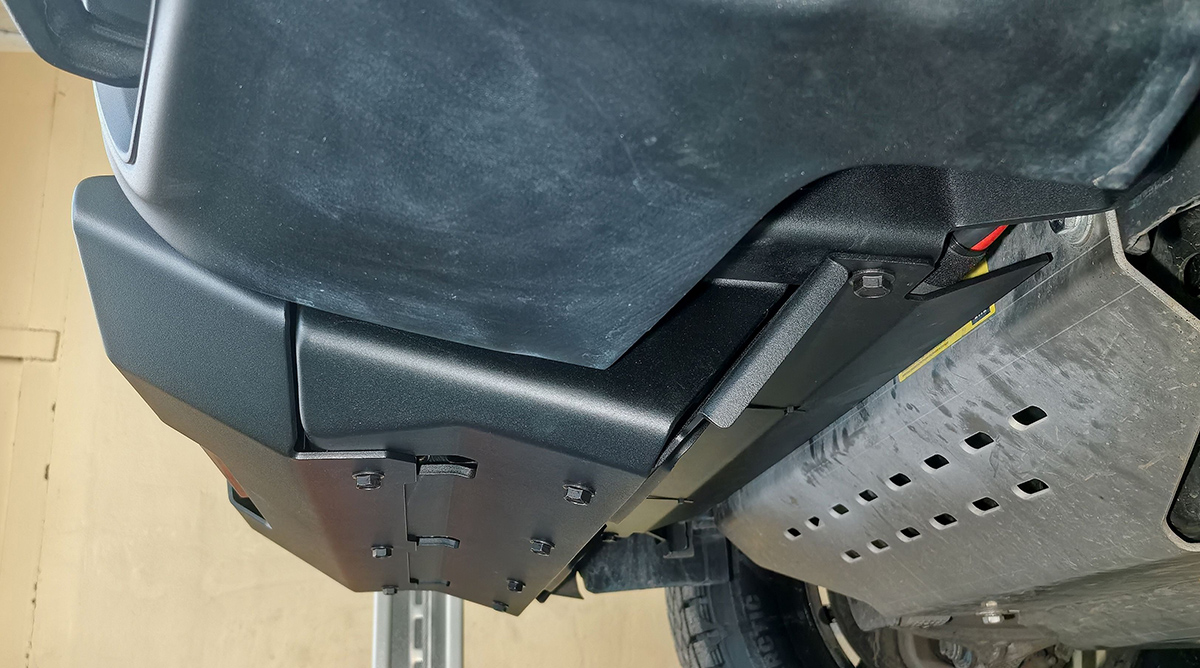 Площадка РИФ под лебёдку с защитой радиатора в штатный бампер RAM 1500 Rebel 2024+