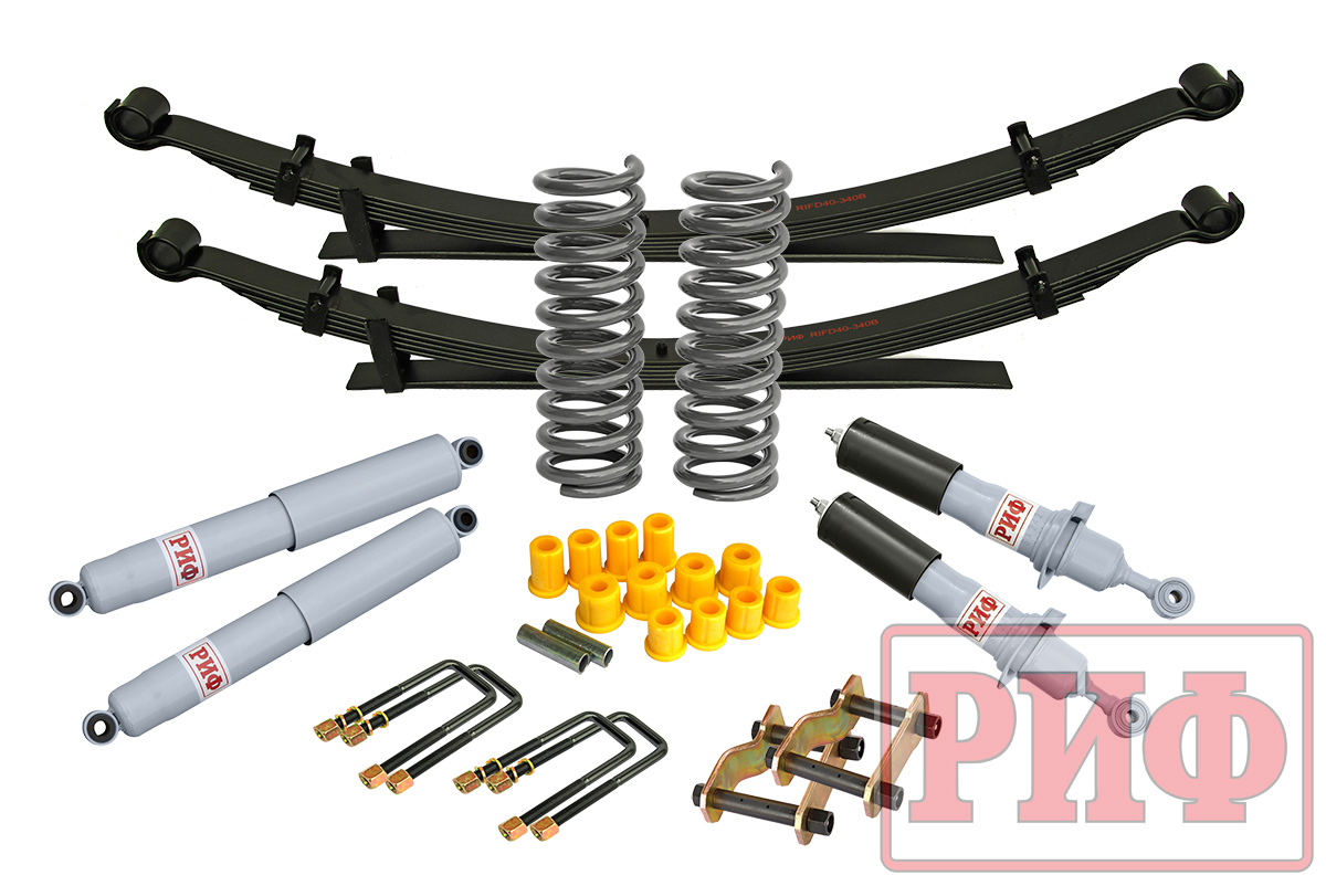 Лифт-комплект РИФ газовый Nissan Navara D40 лифт 40 мм мягкий