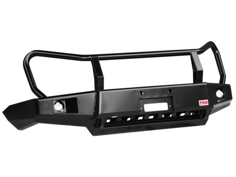 Бампер РИФ силовой передний ГАЗ Соболь с доп. фарами и защитной дугой, лифт 50 мм