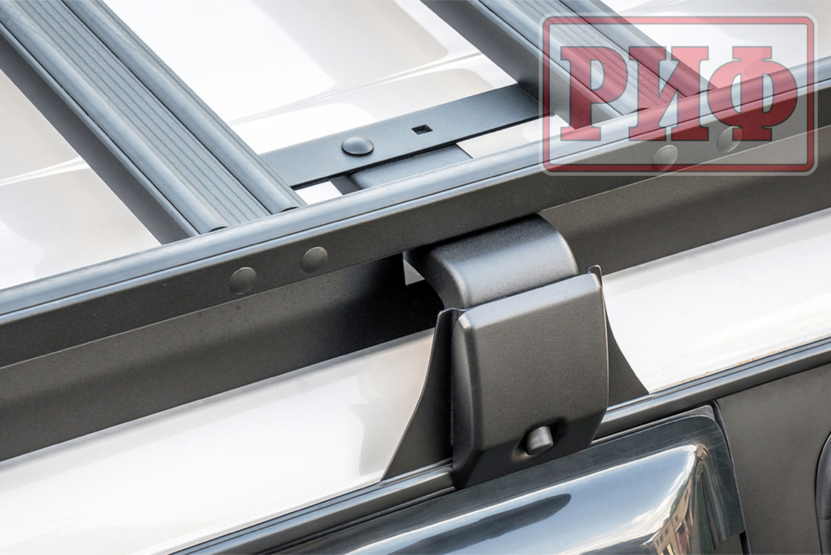 Багажник экспедиционный (платформа) алюминиевый РИФ 1250x2080 мм для Toyota Land Cruiser 80 (с крепежом)