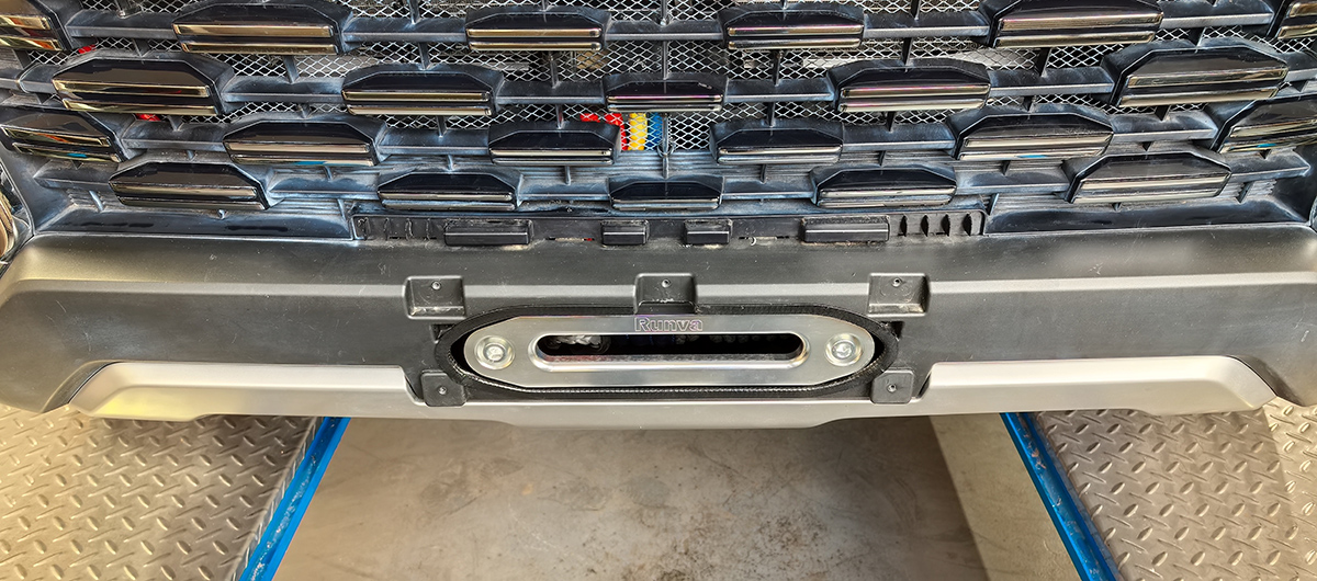 Площадка РИФ под лебёдку в штатный бампер Changan Hunter Plus