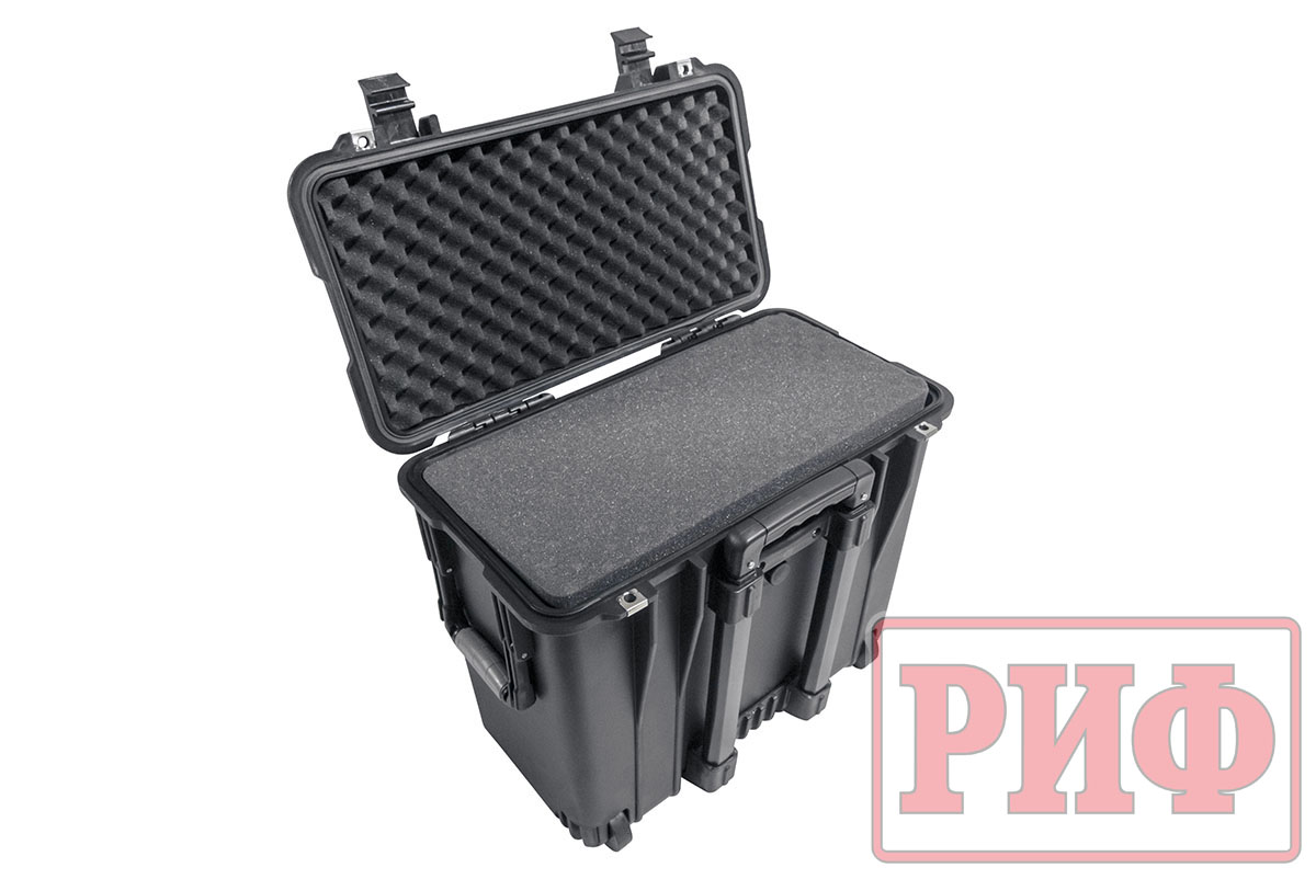 Кейс защитный ударопрочный РИФ 500х305х457 мм на колесах с телескопической ручкой IP55