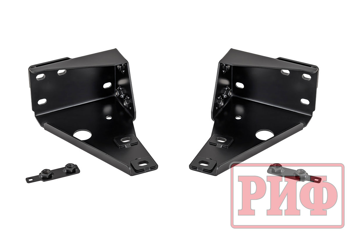 Бампер РИФ силовой задний УАЗ Буханка с фонарями, возможностью установки фаркопа, лифт 65 мм