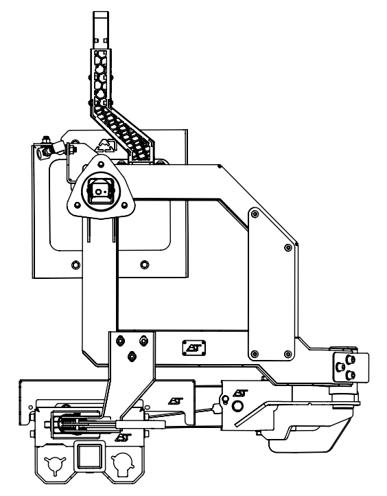 Кронштейн крепления запасного колеса (калитка) TANK 400 