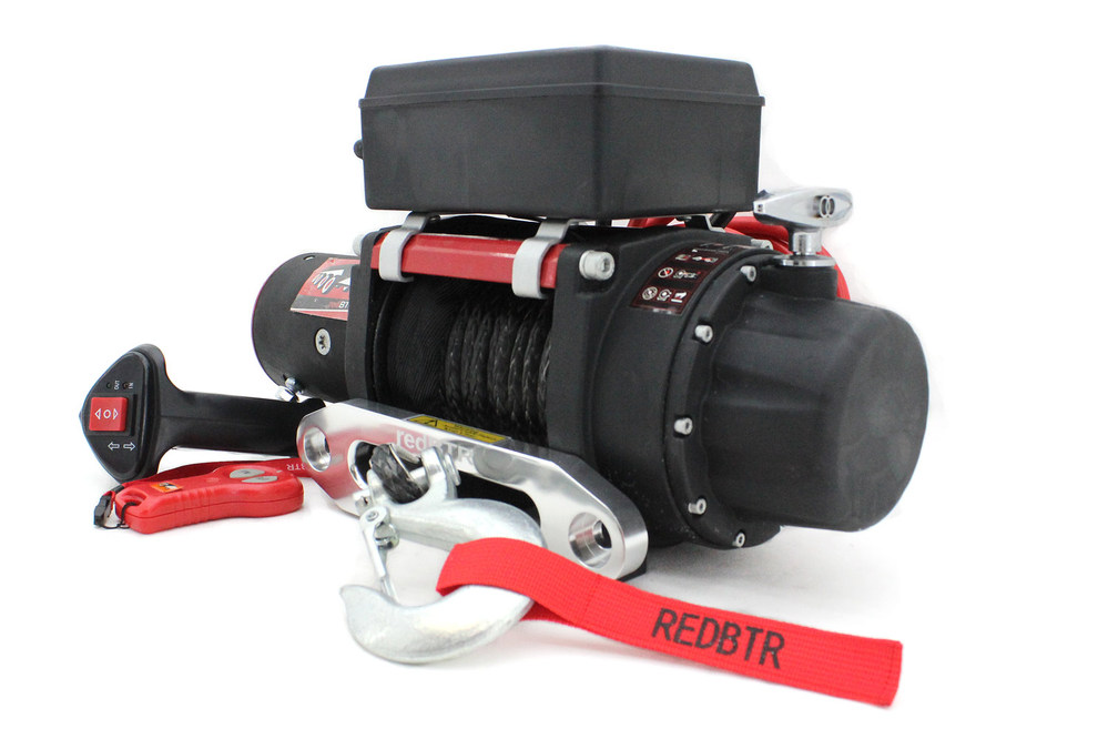 Лебедка автомобильная 12В 6000 lbs (2720 кг) 172,8:1 HUNTER (синтетический трос)