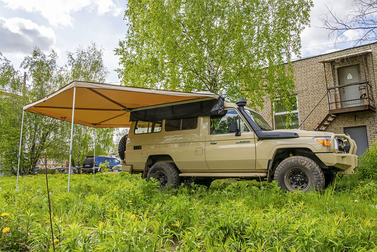 Маркиза автомобильная РИФ веерная 2,5х2,5 м (правая)