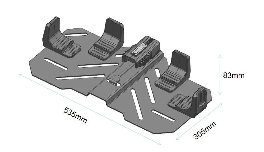 Крепление экспедиционного бокса ARCANE WARRIOR 108L  с кодовым замком