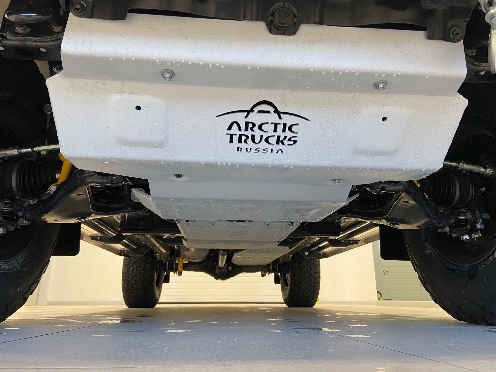 Защита РК + крепеж AL HILUX (2015-) 6 мм лого